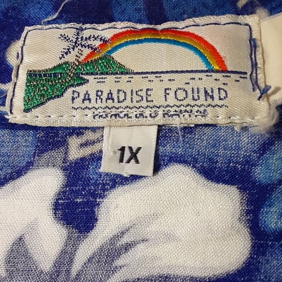 Button up floral top 1X - Picture 2 of 2